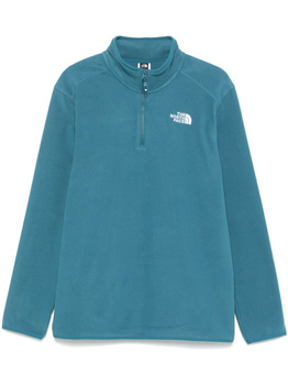 Polar męski The North Face 100 GLACIER 1/4 ZIP niebieski NF0A855WQ31