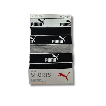 Majtki damskie Puma BASIC MINI SHORT 3-PACK wielokolorowe 93533602