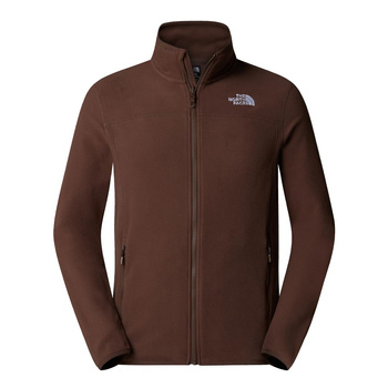 Polar męski The North Face 100 GLACIER FULL ZIP brązowy NF0A855X1OI