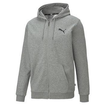 Bluza z kapturem męska Puma ESSENTIAL SMALL LOGO FULL-ZIP TR szara 58670453