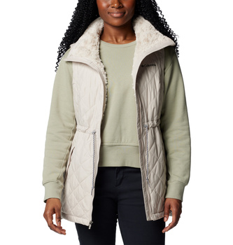 Bezrękawnik puchowy damski Columbia COPPER CREST II beżowy 2086621278