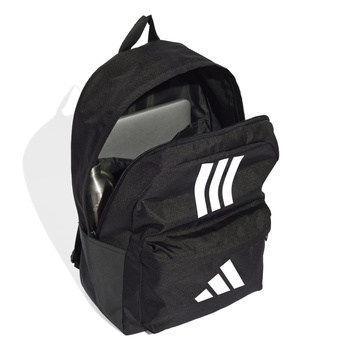 Plecak miejski unisex adidas CLASSIC BACK-TO-SCHOOL 3-STRIPES czarny JD9563