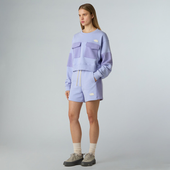 Spodenki damskie The North Face TERRY RELAXED fioletowe NF0A8C270VI