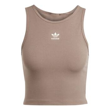Tank top damski adidas ESSENTIALS brązowy JC9009