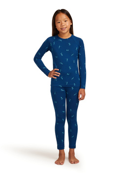 Longsleeve termiczny dziecięcy Icebreaker 200 OASIS niebieski IB0A57DU0H8