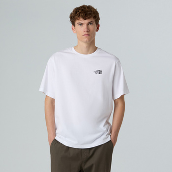 Koszulka unisex The North Face RUN GRAPHIC RELAXED biała NF0A8F2PFN4