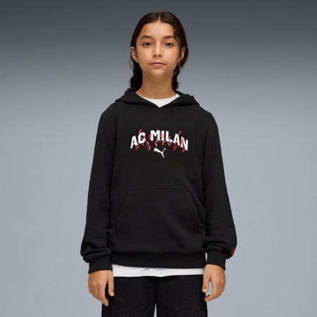 Bluza z kapturem chłopięca Puma ACM FTBCULTURE JR czarna 78472505