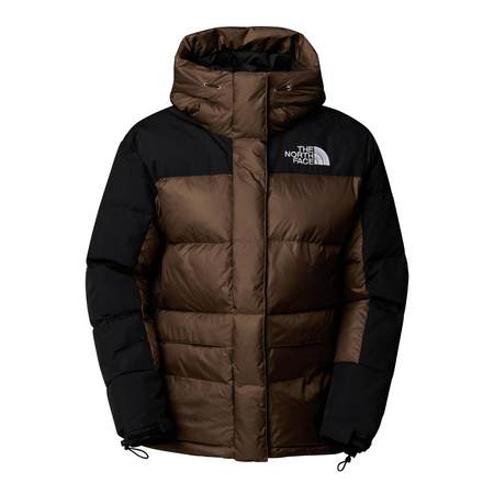 Kurtka z kapturem damska The North Face HMLYN DOWN brązowa NF0A4R2W5EX