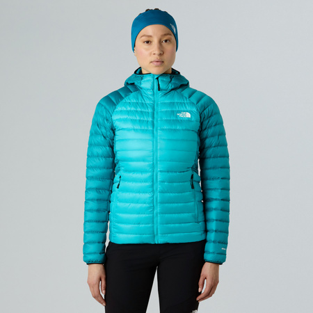 Kurtka puchowa z kapturem damska The North Face BETTAFORCA LT DOWN niebieska NF0A8E0J5A2