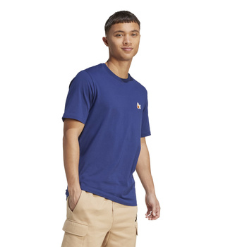 Koszulka treningowa męska adidas DOG HOOP niebieska JZ7446