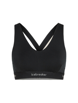 Stanik sportowy damski Icebreaker MER 125 COOL-LITE SPRITE RACEBACK czarny IB0A5724001