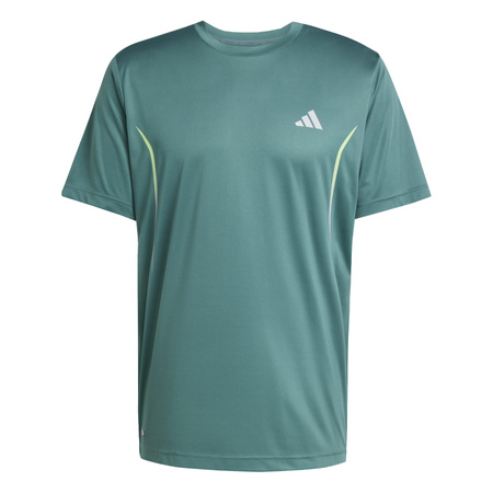 Koszulka treningowa męska adidas TECH turkusowa JZ8492