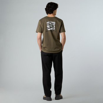 Koszulka męska The North Face BOX NSE EDGE OF LIGHT INFILL zielona NF0A8E3HFA4