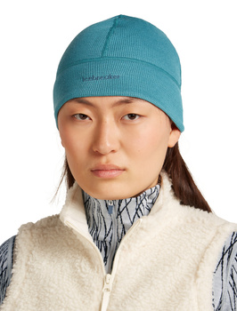 Czapka zimowa unisex Icebreaker 260 WAFFLE niebieska IB0A57AI0H2