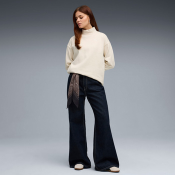 Bluza damska Puma HER RELAXED CREW FL beżowa 68815287