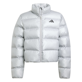 Kurtka puchowa dziecięca adidas GLAM srebrna JM1670