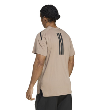 Koszulka treningowa męska adidas D4T beżowa JY2943