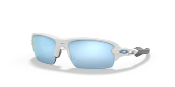 Okulary przeciwsłoneczne dziecięce Oakley FLAK XS białe OJ9005-06
