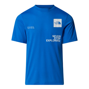 Koszulka treningowa męska The North Face MOUNTAIN FOUNDATION niebieska NF0A8BQXT4S
