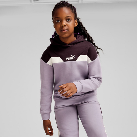 Bluza z kapturem dziewczęca Puma POWER FL fioletowa 68178830