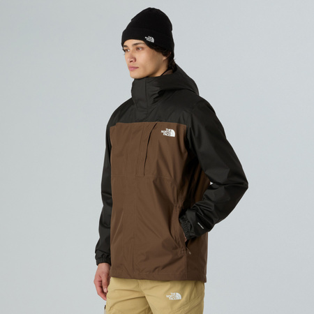 Kurtka wodoodporna męska The North Face QUEST TRICLIMATE brązowa NF0A3YFH1OI
