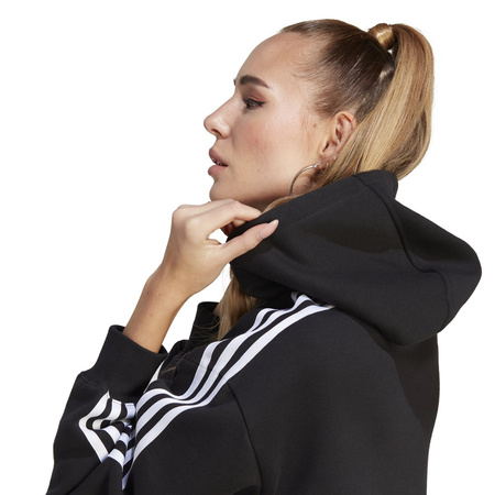 Bluza z kapturem damska adidas ADICOLOR 3-STRIPES czarna IK6477