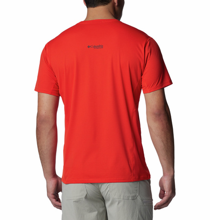 Koszulka męska Columbia CIRQUE RIVER GRAPHIC czerwona 2071925839