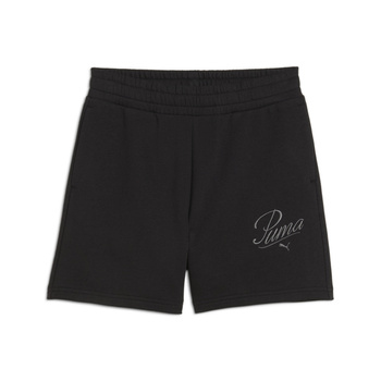 Spodenki damskie Puma ESS SCRIPT HIGH-WAIST 5 czarne 68498401
