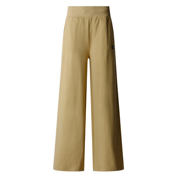 Spodnie dresowe damskie The North Face HODEN WIDE LEG JOGGER beżowe NF0A89CHLK5