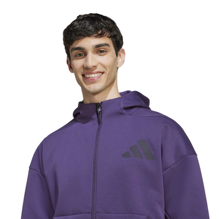 Bluza z kapturem męska adidas Z.N.E. fioletowa KB7124