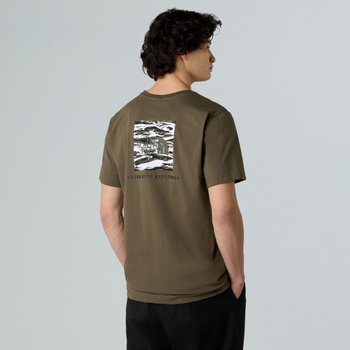 Koszulka męska The North Face BOX NSE EDGE OF LIGHT INFILL zielona NF0A8E3HFA4