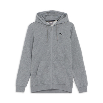 Bluza z kapturem męska Puma ESS FZ szara 84721903
