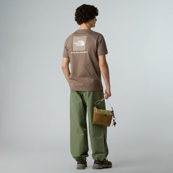 Koszulka męska The North Face S/S REDBOX brązowa NF0A87NPE1Q