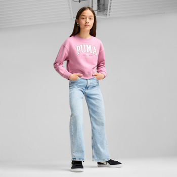 Bluza dziewczęca Puma SQUAD CREW FL różowa 68176348