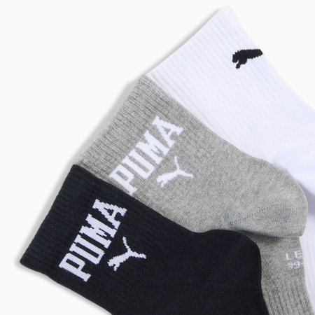 Skarpety unisex Puma LOGO SHORT CREW 3-PACK wielokolorowe 93863506