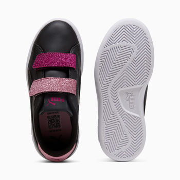 Buty sportowe dziewczęce Puma SMASH 3.0 L GLITTER VELCRO V PS czarne 39560907