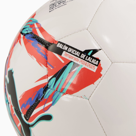 Piłka nożna unisex Puma ORBITA LALIGA 1 MS MINI biała 08428901