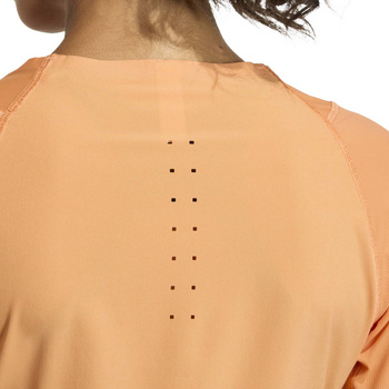 Longsleeve do biegania damski adidas ADI365 pomarańczowy JY9753