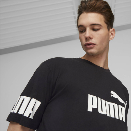 Koszulka męska Puma POWER COLORBLOCK niebieska 67332192