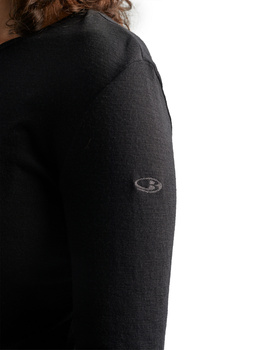 Longsleeve termiczny damski Icebreaker 175 EVERYDAY czarny IB104471001