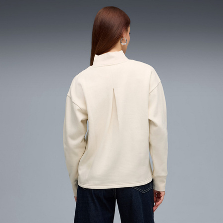 Bluza damska Puma HER RELAXED CREW FL beżowa 68815287