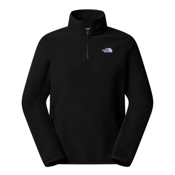 Polar męski The North Face GLACIER FLEECE 1/4 ZIP czarny NF0A8D0QJK3