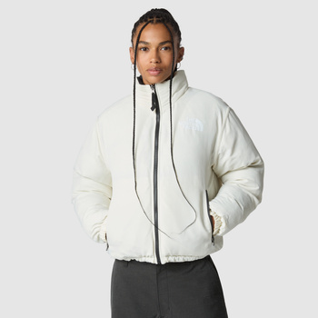 Kurtka z kapturem damska The North Face 92 CRINKLE REV NUPTSE beżowa NF0A875CVOS