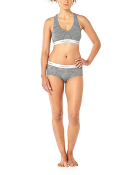 Majtki damskie Icebreaker SPRITE HOT szare IB103023016