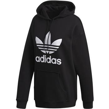 Bluza z kapturem damska adidas Originals TRF HOODIE czarna FM3307