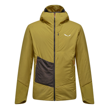 Kurtka z kapturem męska Salewa PEDROC żółta 00-0000029168_5B10