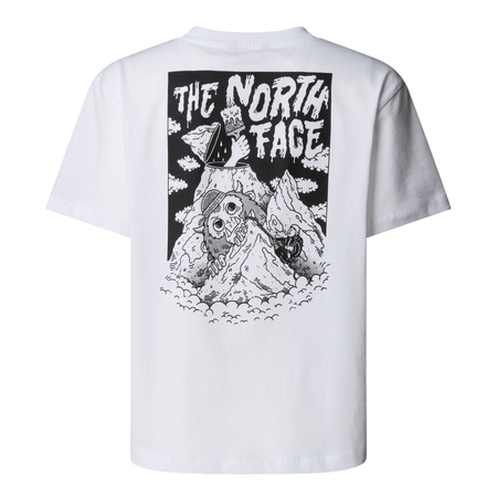 Koszulka chłopięca The North Face SPORTS OVERSIZED POCKET GRAPHIC biała NF0A8EAKFN4