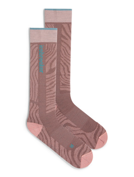 Skarpety narciarskie damskie Icebreaker SKI+ LIGHT OTC różowe IB0A573M0HK