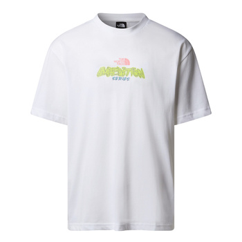Koszulka unisex The North Face EXPEDITION CELEBRATION OVERSIZED biała NF0A8E3CFN4