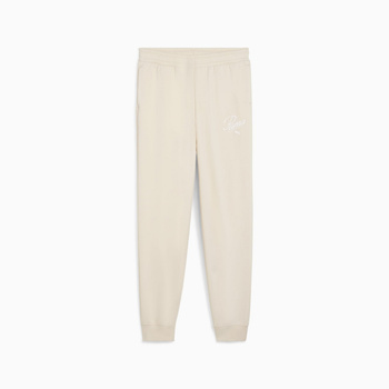 Spodnie dresowe dziewczęce Puma ESS SCRIPT FL beżowe 68872987